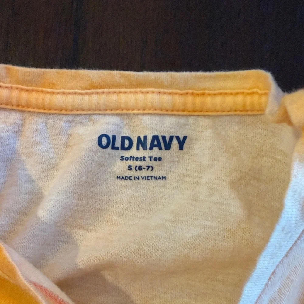 Old Navy Kids Tie-Dye Tees - Orange and Lavender